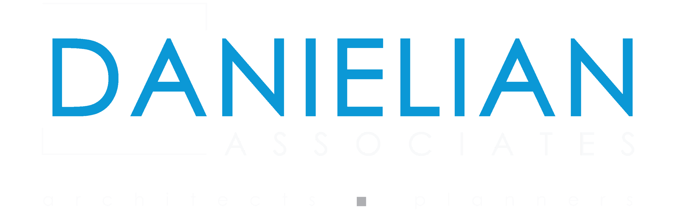 DA All White and Blue Logo