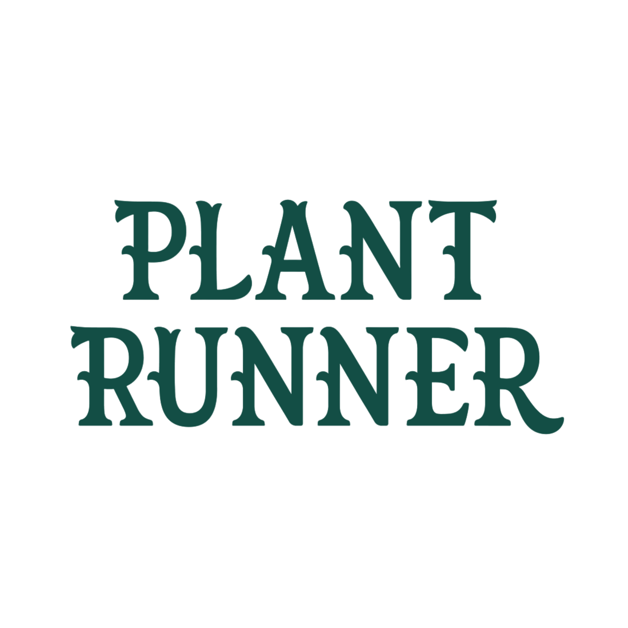 The Plant Runner Logo (dark)